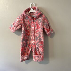 Columbia Newborn Bunting Suit Fleece Sz 0-3 Winter Gear